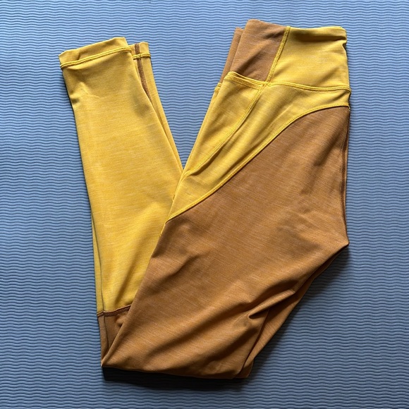 Lululemon Early Extension High-Rise Tight - Heathered Fools Gold/Honey Lemon - Picture 10 of 10